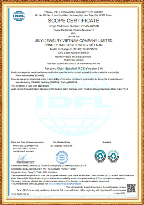 Certificate Of Honor